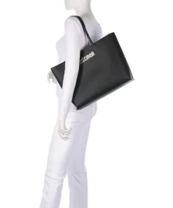 Shopper Lederimitat schwarz