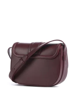 Sienna S Umhängetasche fein genarbtes Rindsleder brombeer