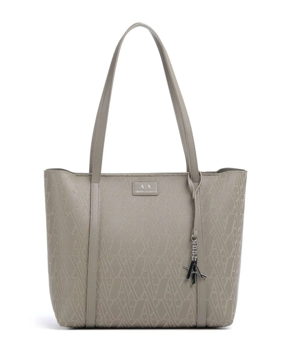 Silvye Shopper Lederimitat taupe
