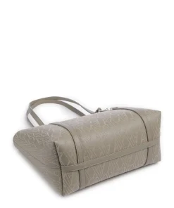 Silvye Shopper Lederimitat taupe