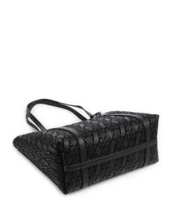 Silvye Shopper Lederimitat schwarz