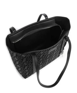 Silvye Shopper Lederimitat schwarz