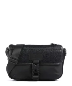 Simon Umhängetasche Lederimitat schwarz