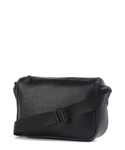 Simon Umhängetasche Lederimitat schwarz