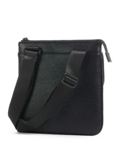 Simon Umhängetasche Lederimitat schwarz
