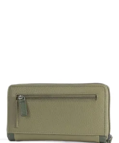 Sina RFID Geldbörse genarbtes Rindsleder olivgrün
