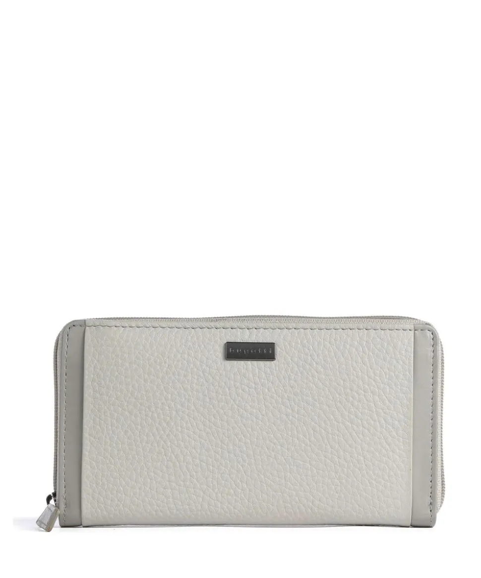 Sina RFID Geldbörse genarbtes Rindsleder hellgrau