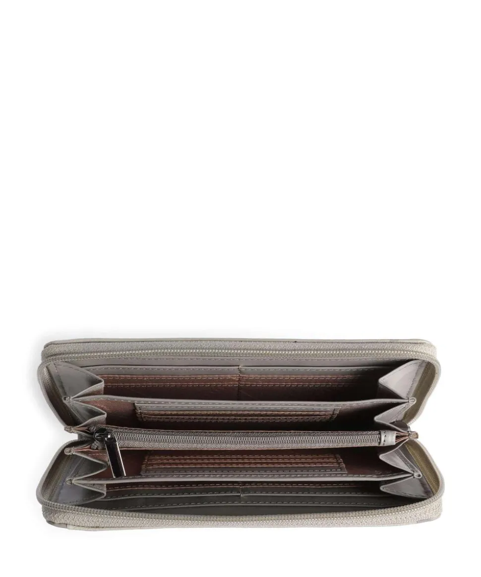 Sina RFID Geldbörse genarbtes Rindsleder hellgrau