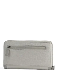 Sina RFID Geldbörse genarbtes Rindsleder hellgrau