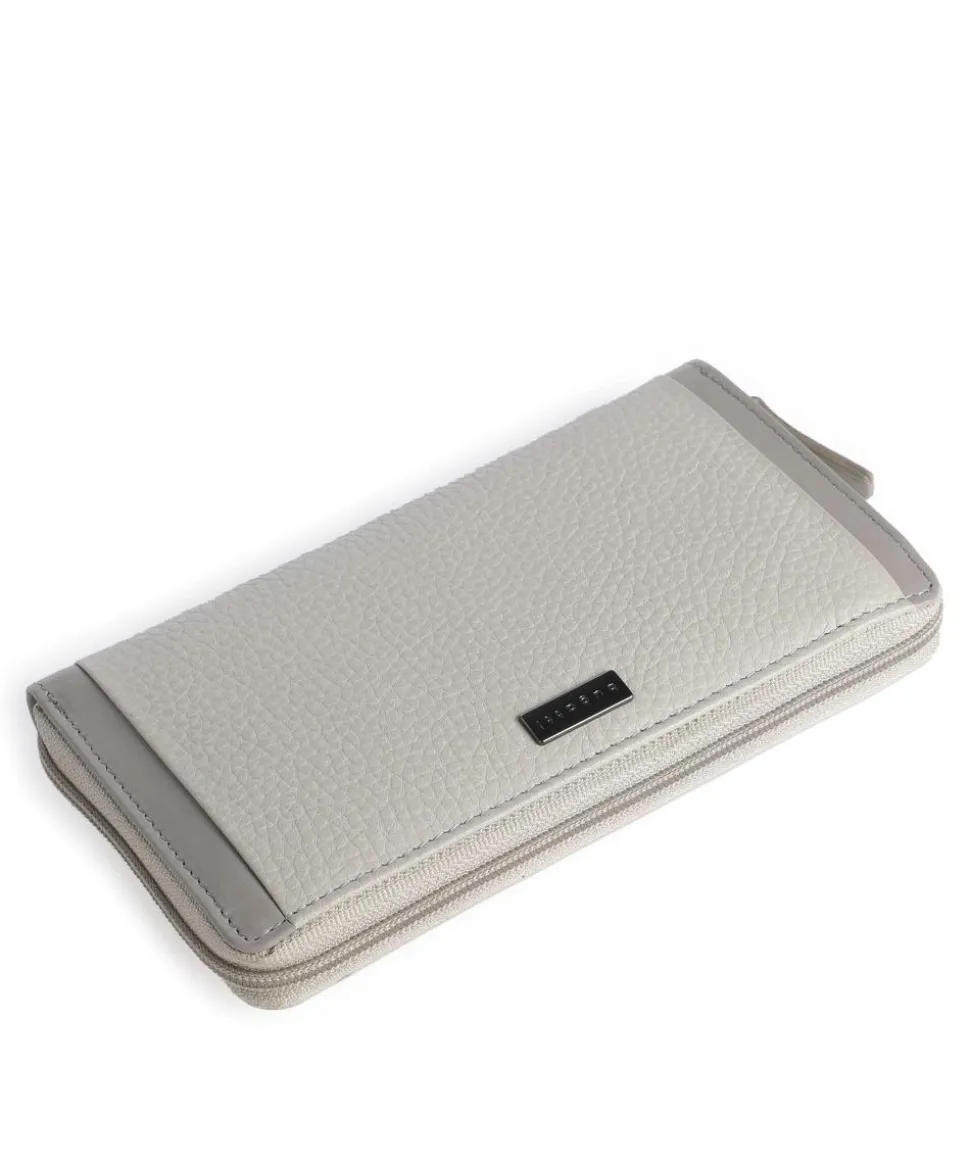 Sina RFID Geldbörse genarbtes Rindsleder hellgrau