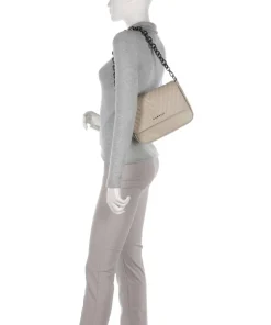 Sira Schultertasche Lederimitat beige