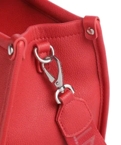 Sirah Re Handtasche Lederimitat dunkelrot