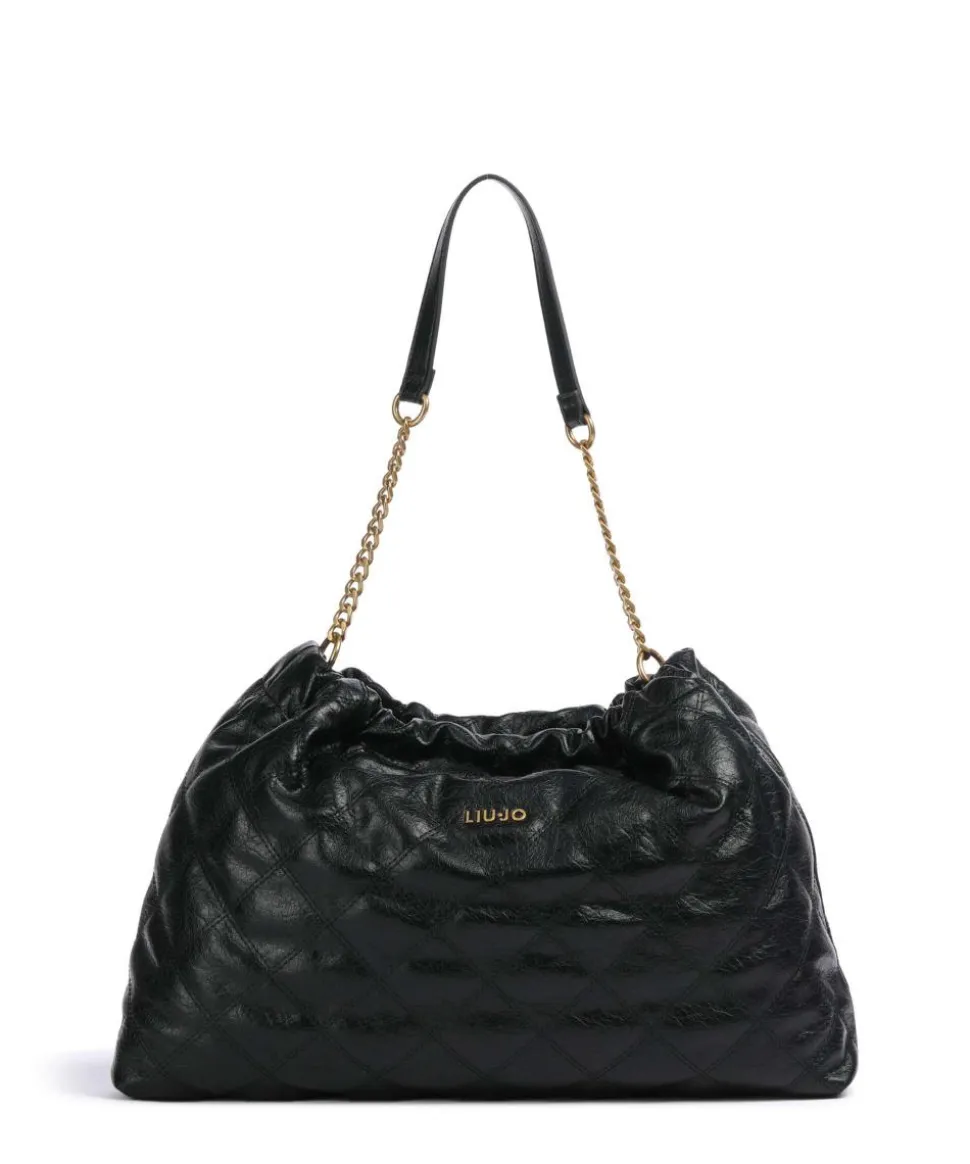 Sirin Beuteltasche Lederimitat schwarz