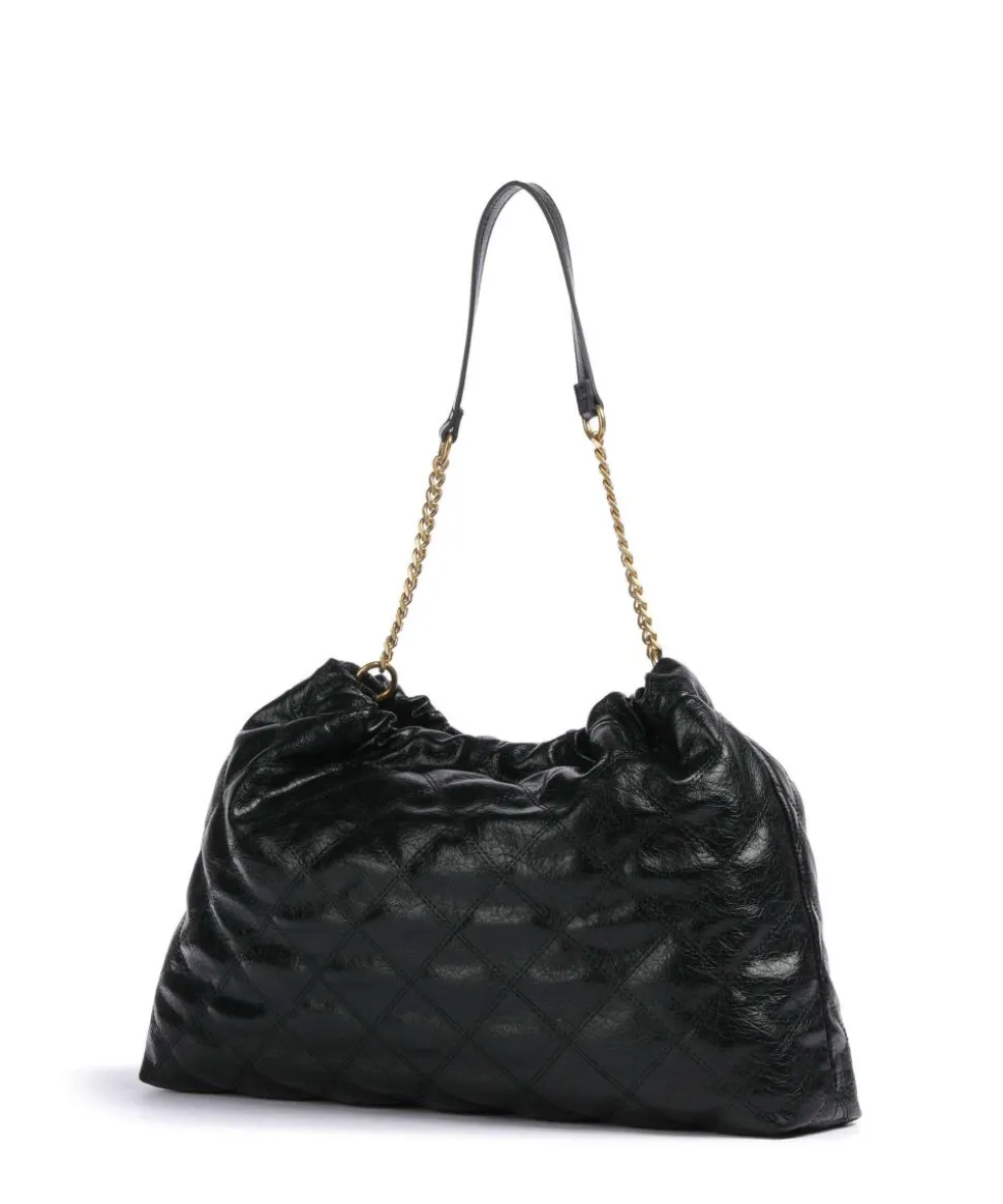 Sirin Beuteltasche Lederimitat schwarz