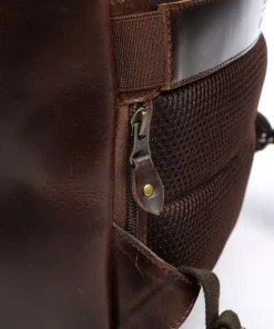 Siwa Rucksack 15″ Rindsleder dunkelbraun