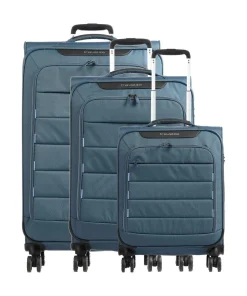 Skaii 4-Rollen Trolley Set blau 3-tlg.