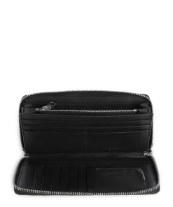 Sky Gigi Sheep Natural RFID Geldbörse Schafsleder schwarz