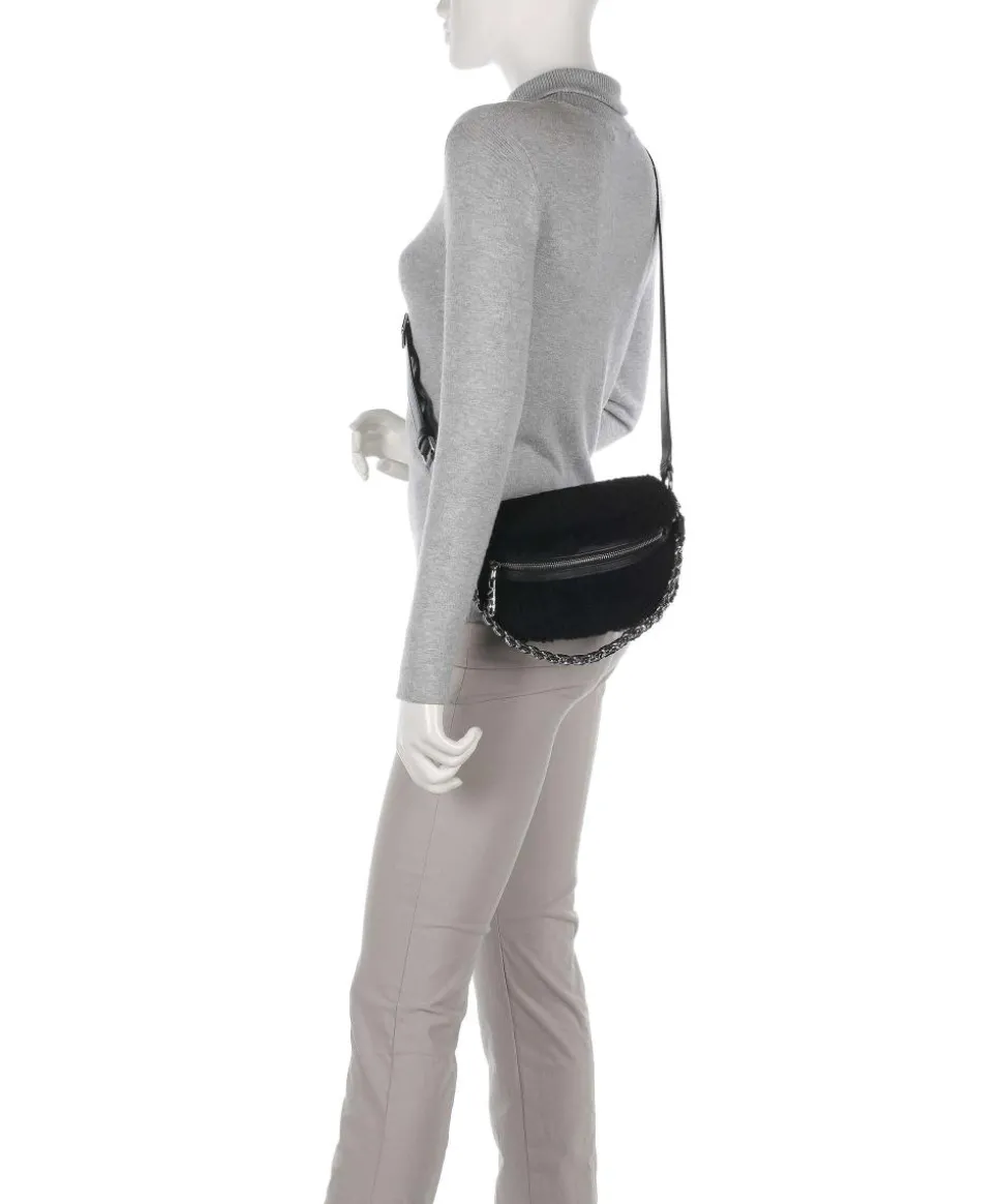 Slater Umhängetasche Kunstfell schwarz