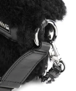 Slater Umhängetasche Kunstfell schwarz