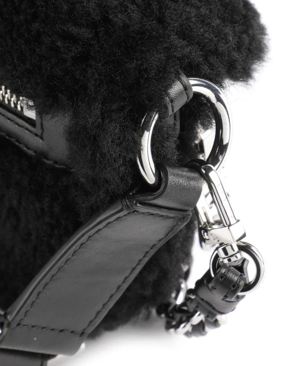 Slater Umhängetasche Kunstfell schwarz