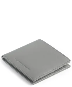 SLG Bus Billfold 10 RFID Kreditkartenetui genarbtes Rindsleder grau