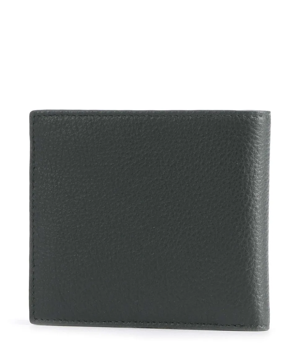 SLG Bus Billfold 10 RFID Kreditkartenetui genarbtes Rindsleder dunkelgrün