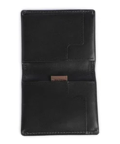 Slim Sleeve Geldbörse Leder schwarz