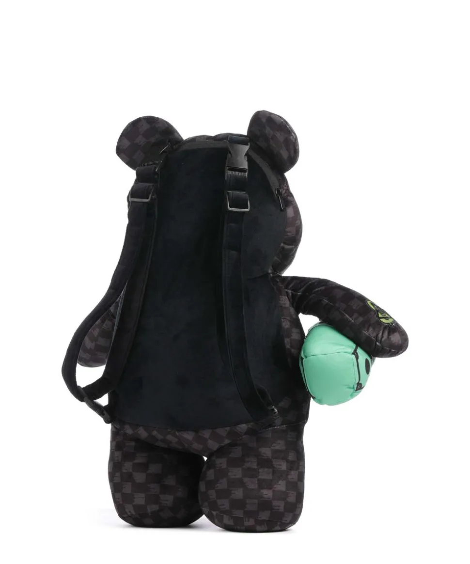 Slime Takeover Teddy Bear Rucksack Polyester schwarz/grau