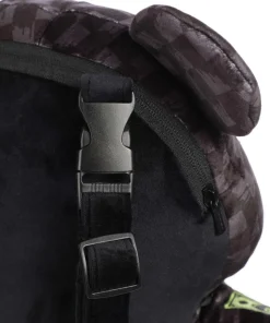 Slime Takeover Teddy Bear Rucksack Polyester schwarz/grau