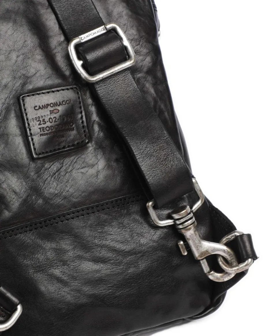 Slingbag fein genarbtes Rindsleder schwarz