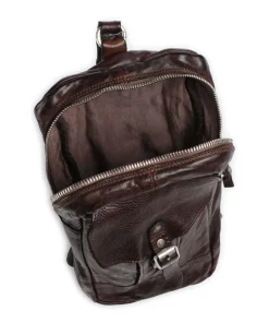 Slingbag fein genarbtes Rindsleder dunkelbraun