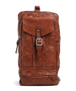 Slingbag fein genarbtes Rindsleder cognac