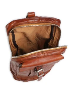 Slingbag fein genarbtes Rindsleder cognac