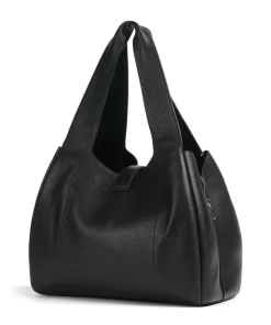Sloane Street Beuteltasche genarbtes Rindsleder schwarz