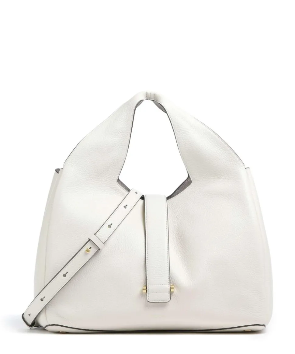 Sloane Street Handtasche genarbtes Rindsleder elfenbein
