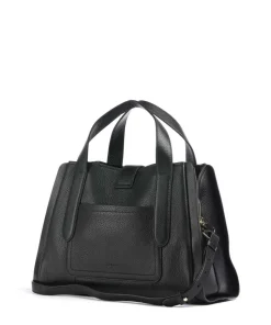 Sloane Street Handtasche genarbtes Rindsleder schwarz