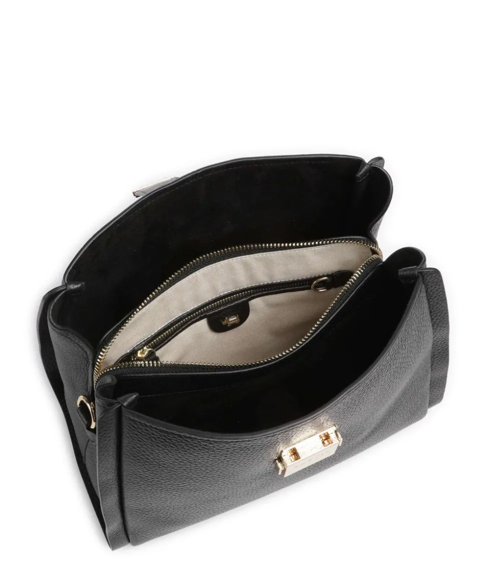 Sloane Street Umhängetasche genarbtes Rindsleder schwarz