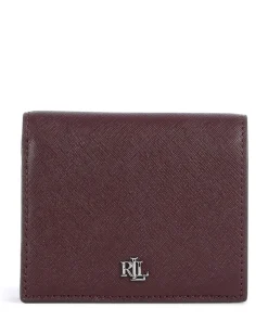 Small Geldbörse Saffiano-Rindsleder dunkelrot