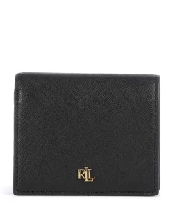 Small Geldbörse Saffiano-Rindsleder schwarz