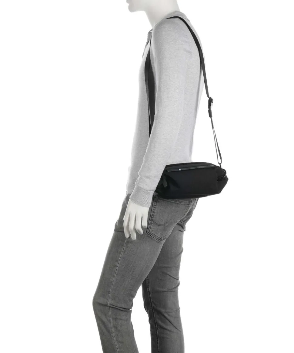 Smooth Umhängetasche Nylon schwarz