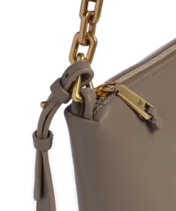 Sofi Schultertasche fein genarbtes Rindsleder taupe