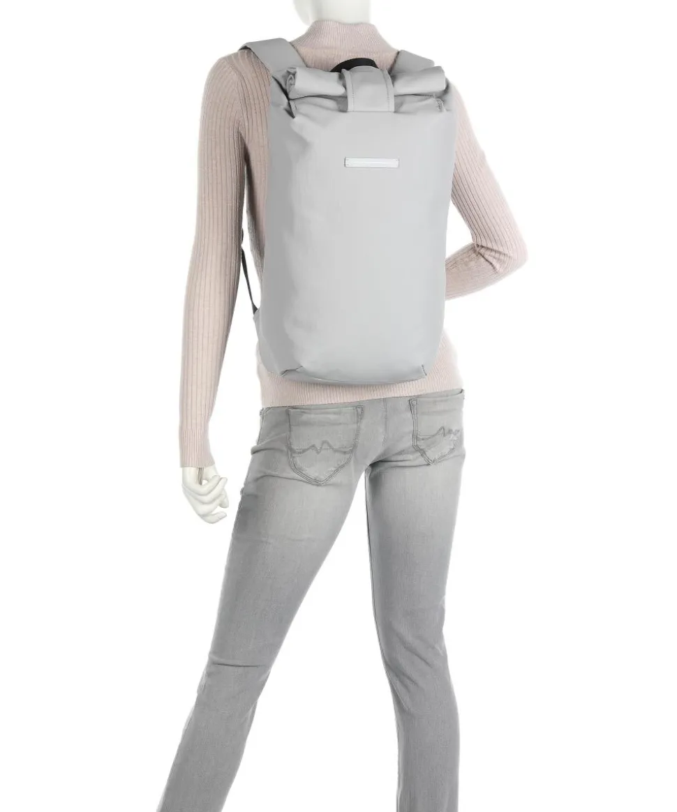 SoFo Rolltop Rucksack 15″ Canvas, recycelte Baumwolle hellgrau