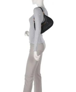 Soft Basic Schultertasche Lederimitat schwarz