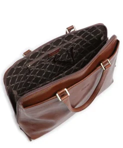 Soft Handtasche fein genarbtes Rindsleder braun