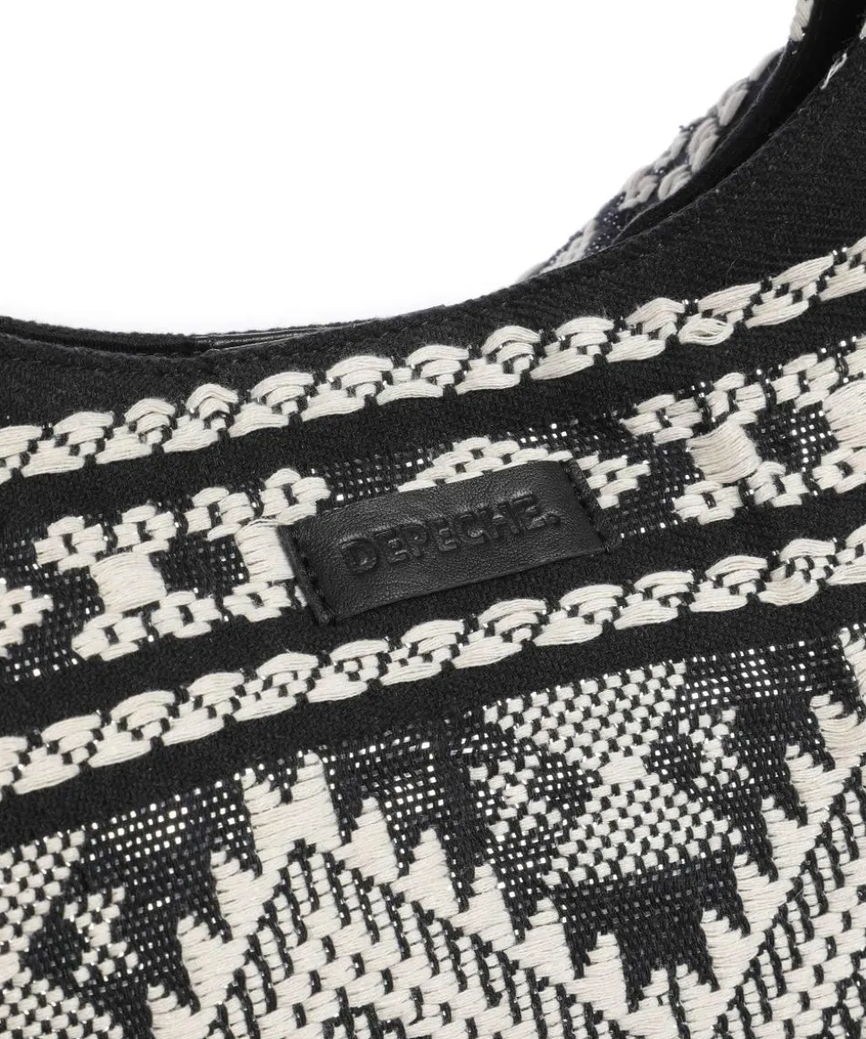 Soft Luxury Beuteltasche Baumwolle weiß/schwarz