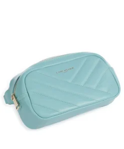 Soft Matelassé Gürteltasche weiches Rindsleder hellblau