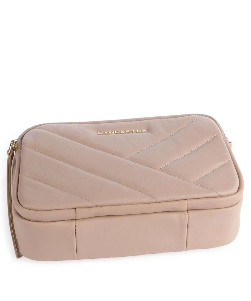 Soft Matelassé Umhängetasche weiches Rindsleder altrosa