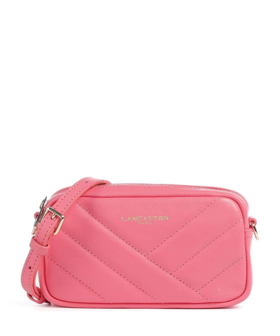 Soft Matelassé Umhängetasche weiches Rindsleder pink