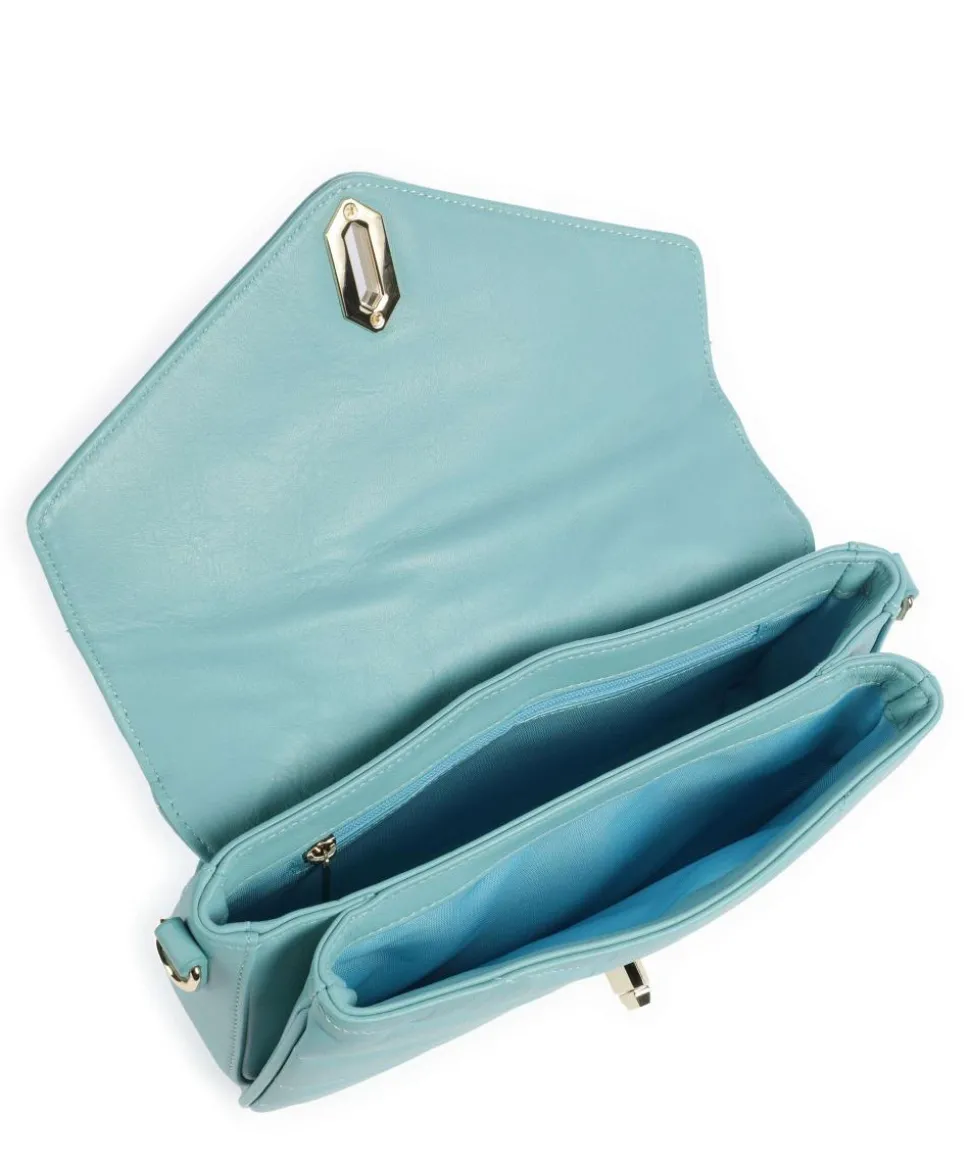 Soft Matelassé Umhängetasche weiches Rindsleder hellblau