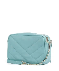 Soft Matelassé Umhängetasche weiches Rindsleder hellblau